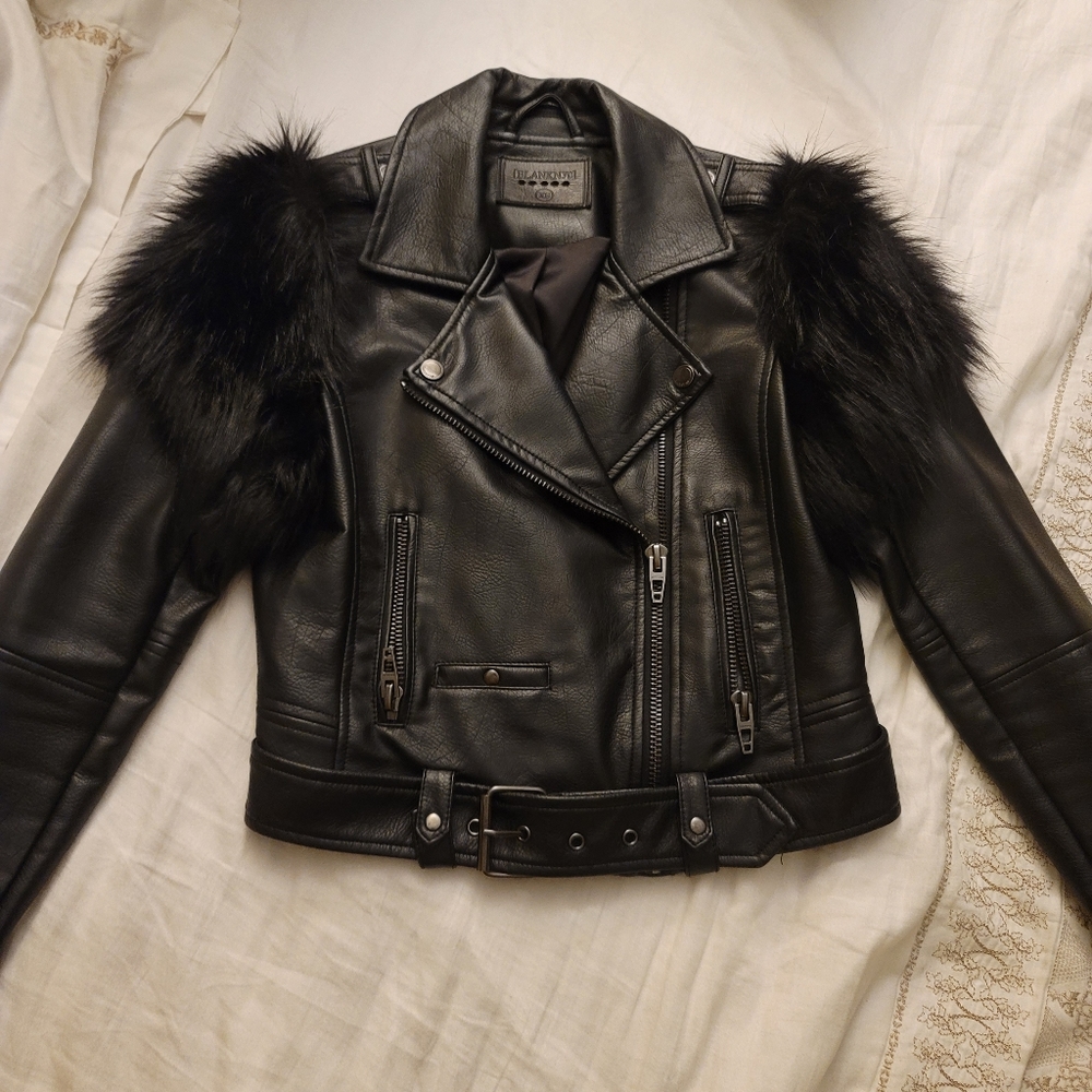 Faux leather jacket